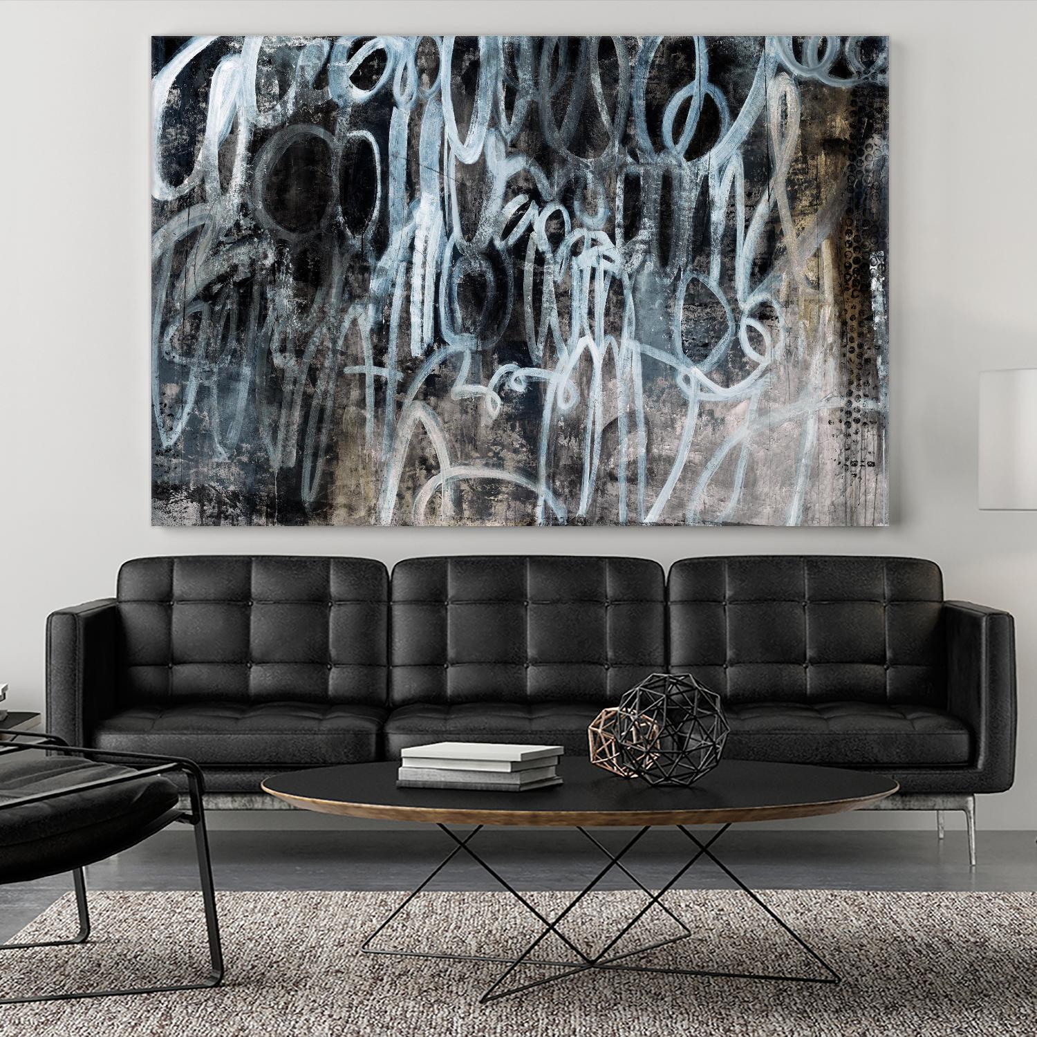 Skip the Small Talk by Daleno Art on GIANT ART - white abstract