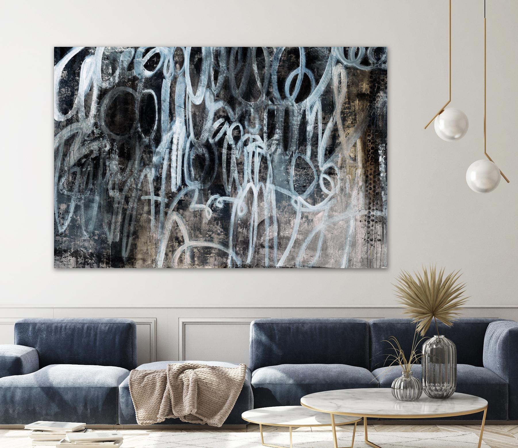 Skip the Small Talk by Daleno Art on GIANT ART - white abstract
