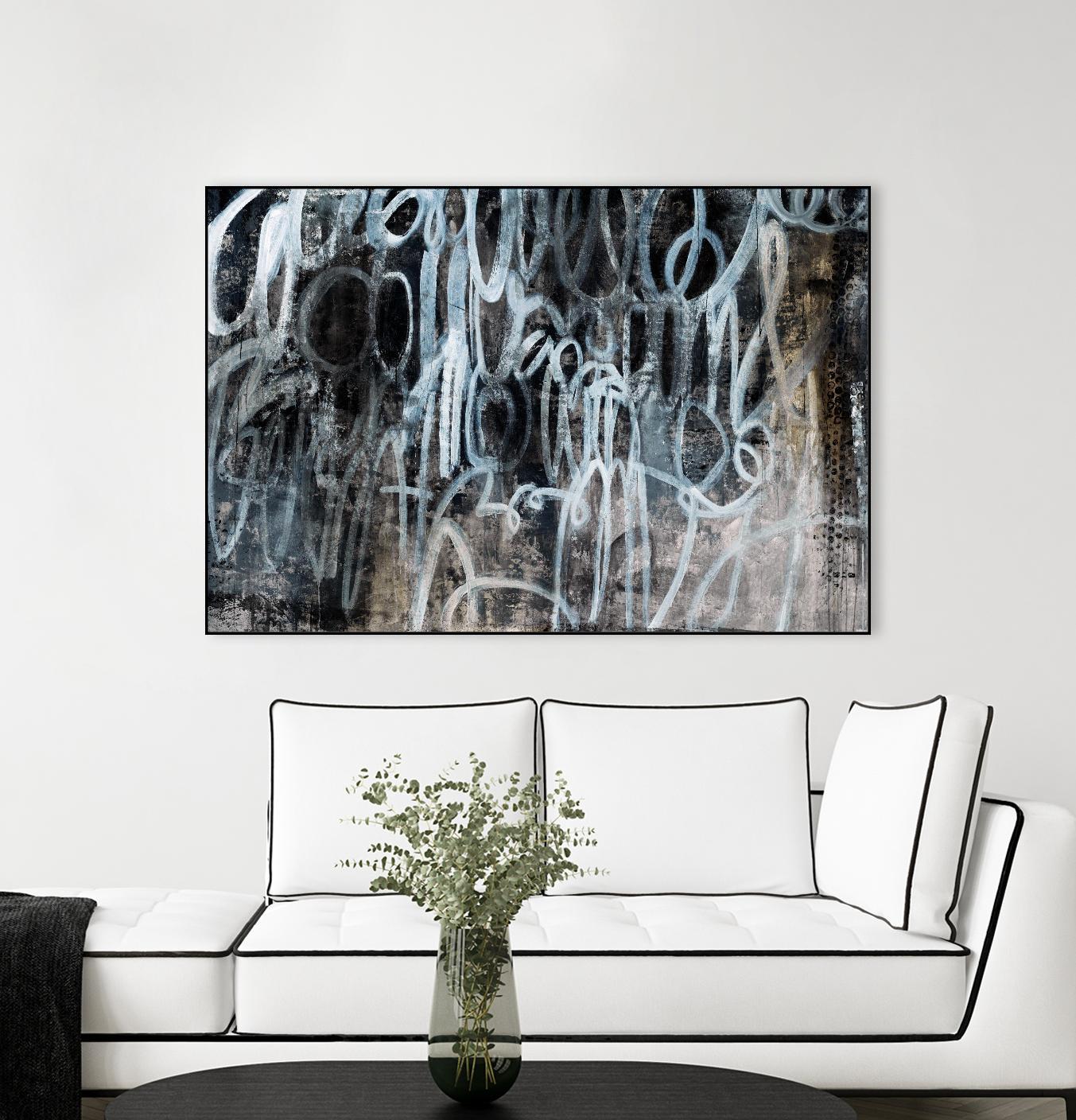 Skip the Small Talk by Daleno Art on GIANT ART - white abstract