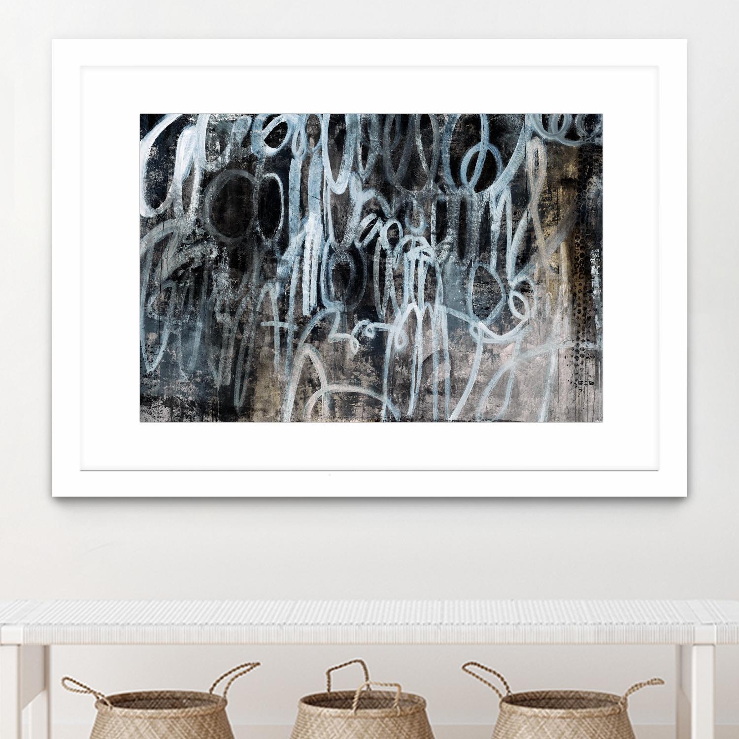 Skip the Small Talk by Daleno Art on GIANT ART - white abstract