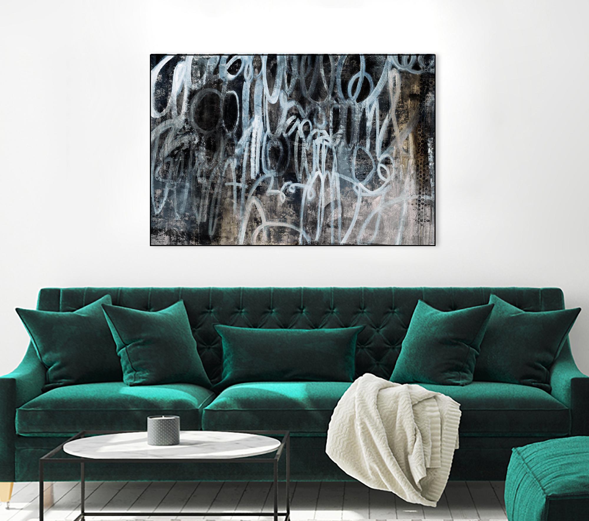 Skip the Small Talk by Daleno Art on GIANT ART - white abstract