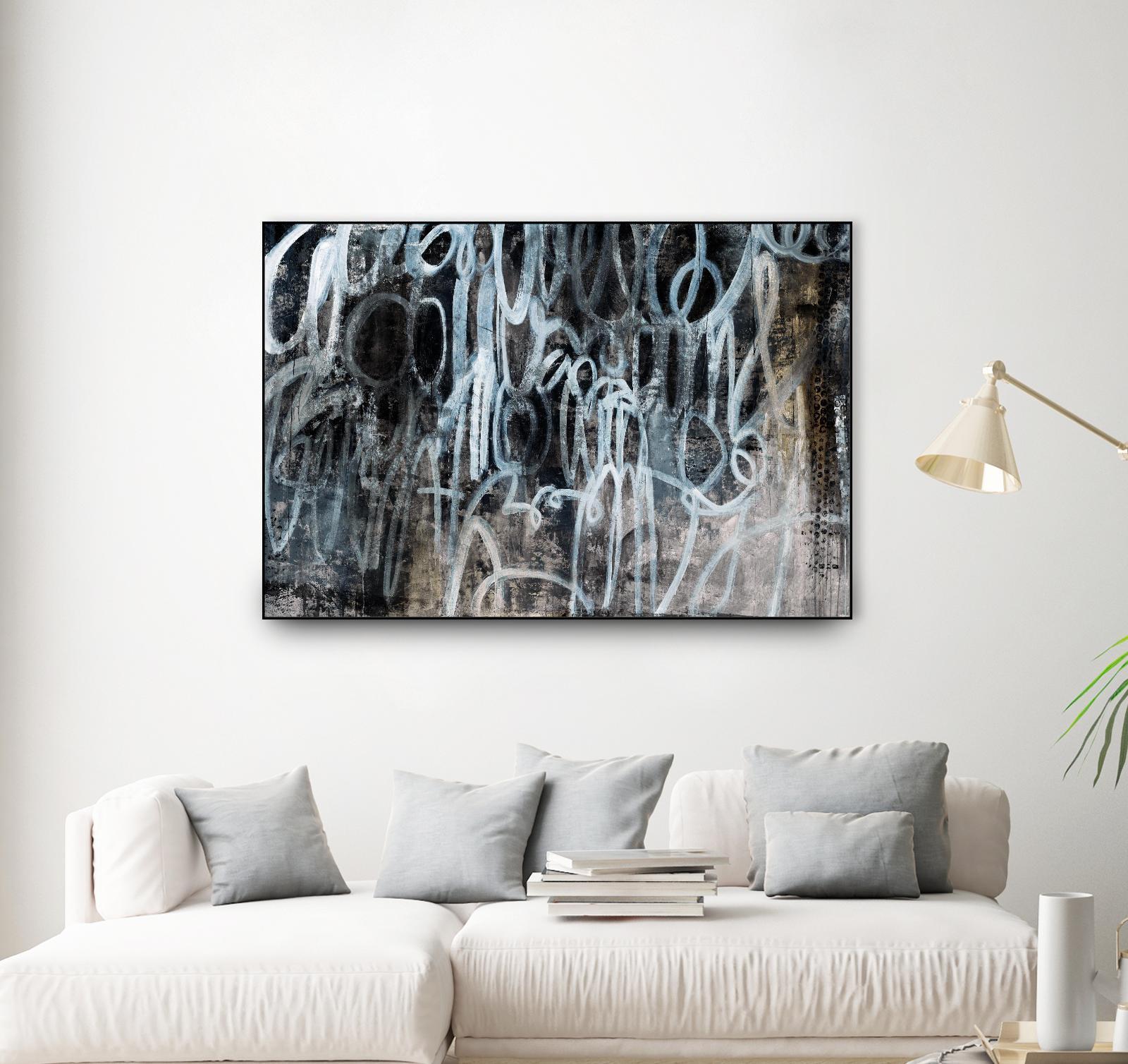 Skip the Small Talk by Daleno Art on GIANT ART - white abstract