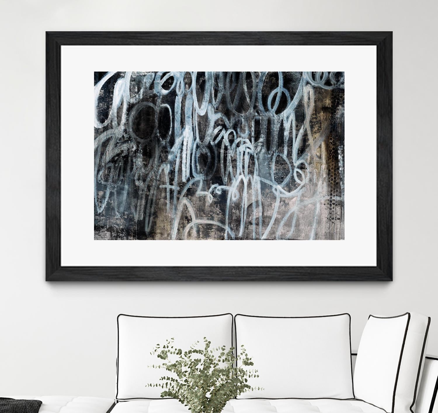 Skip the Small Talk by Daleno Art on GIANT ART - white abstract