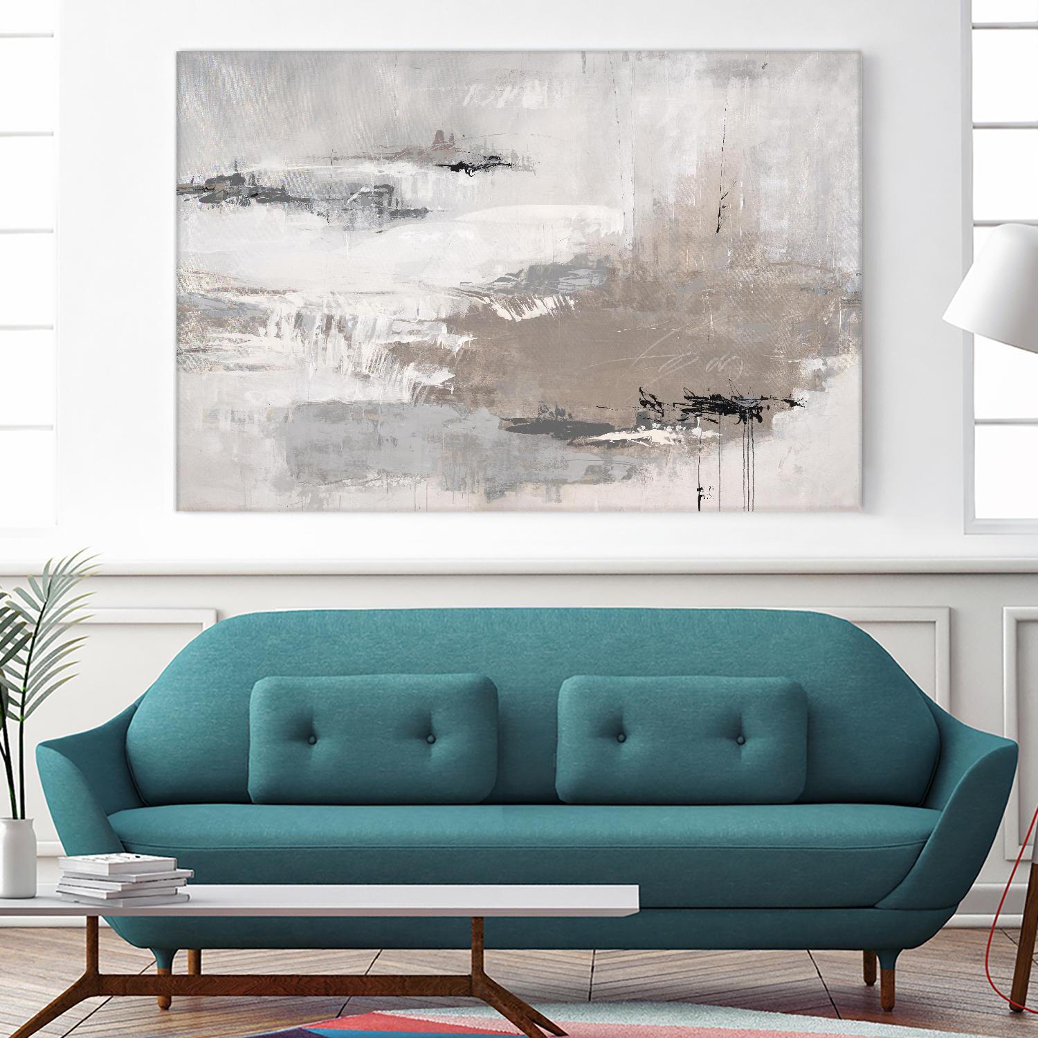 Houston is Calling by Daleno Art on GIANT ART - white abstract abstrait