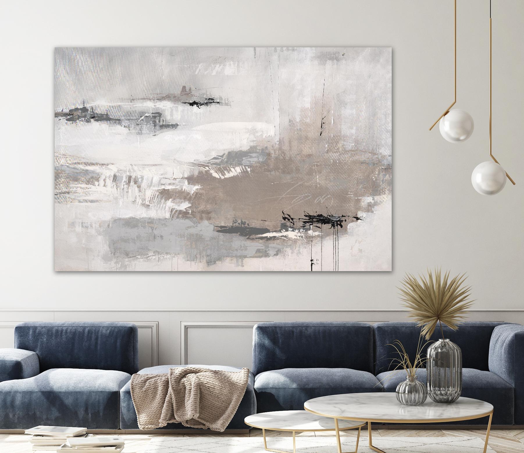 Houston is Calling by Daleno Art on GIANT ART - white abstract abstrait