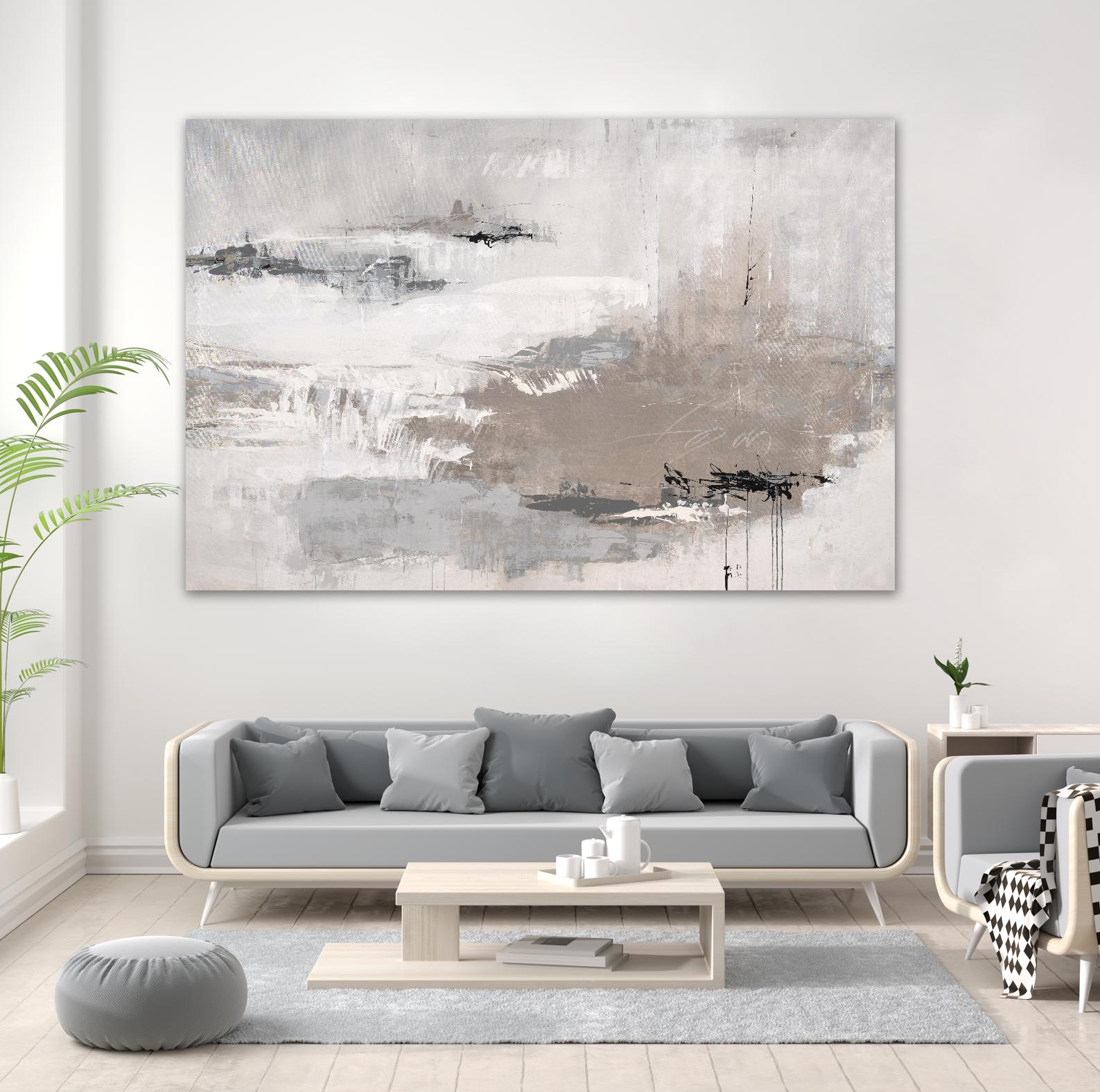 Houston is Calling by Daleno Art on GIANT ART - white abstract abstrait