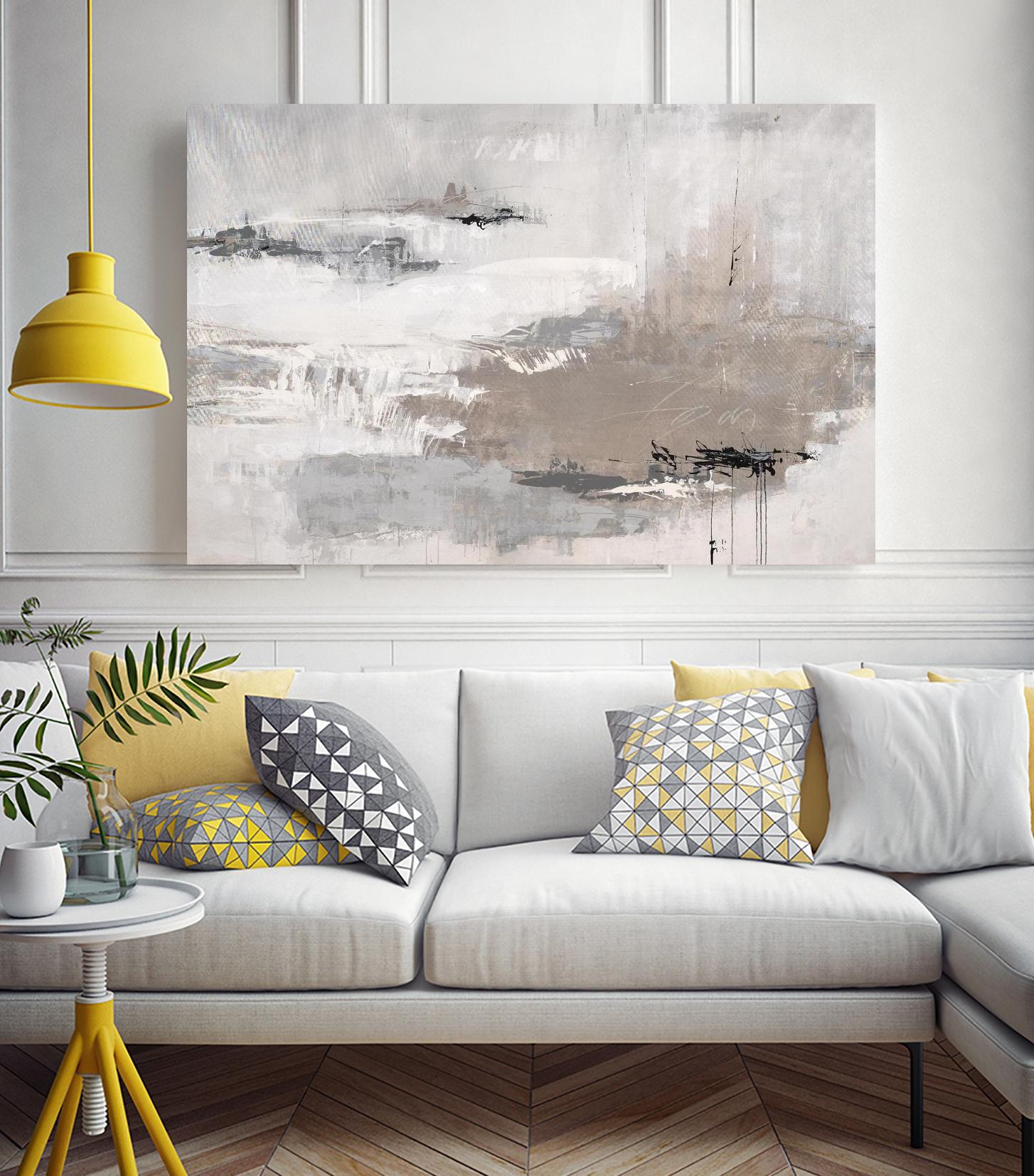 Houston is Calling by Daleno Art on GIANT ART - white abstract abstrait