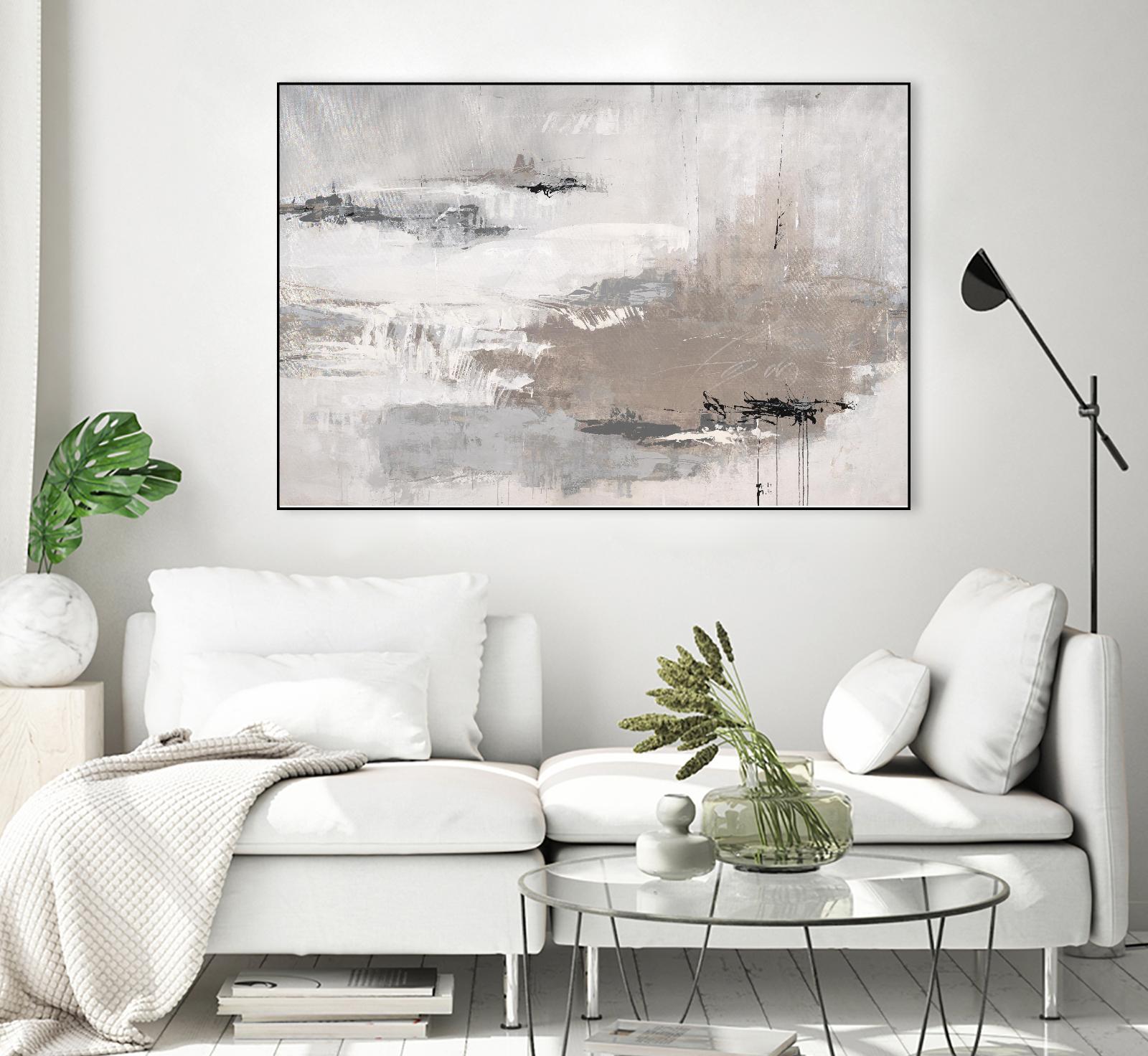 Houston is Calling by Daleno Art on GIANT ART - white abstract abstrait