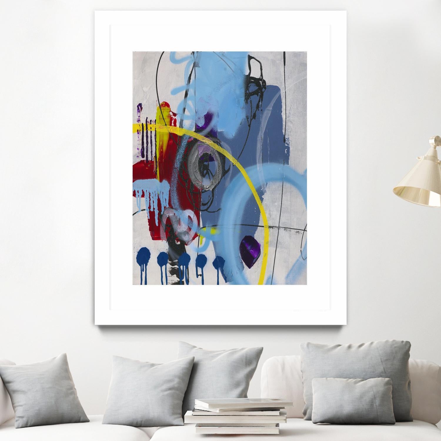 Live for the Applause I by Daleno Art on GIANT ART - red abstract