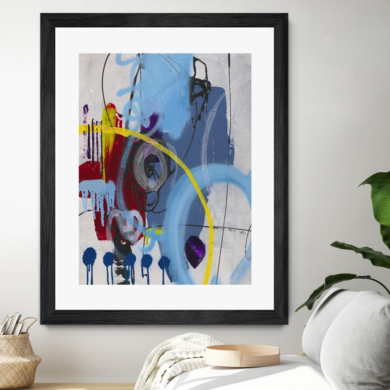 Live for the Applause I by Daleno Art on GIANT ART - red abstract