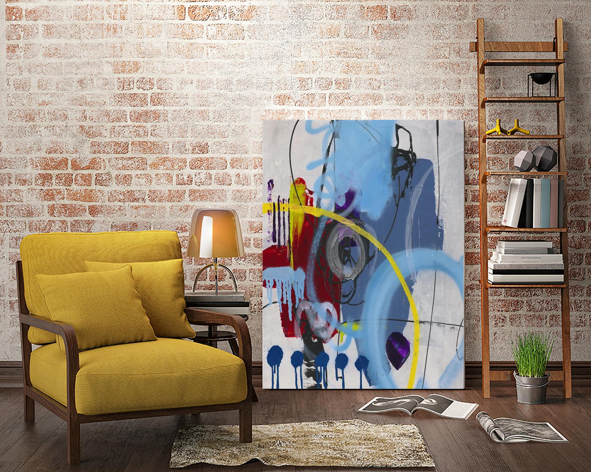 Live for the Applause I by Daleno Art on GIANT ART - red abstract
