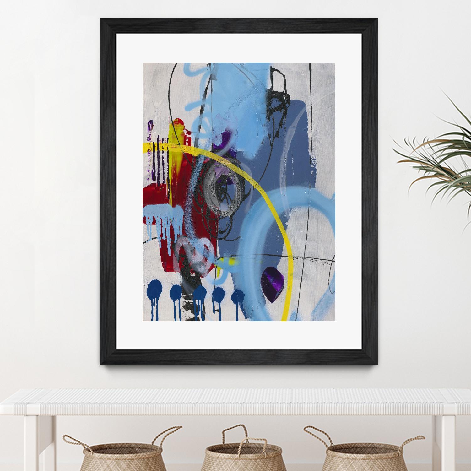 Live for the Applause I by Daleno Art on GIANT ART - red abstract