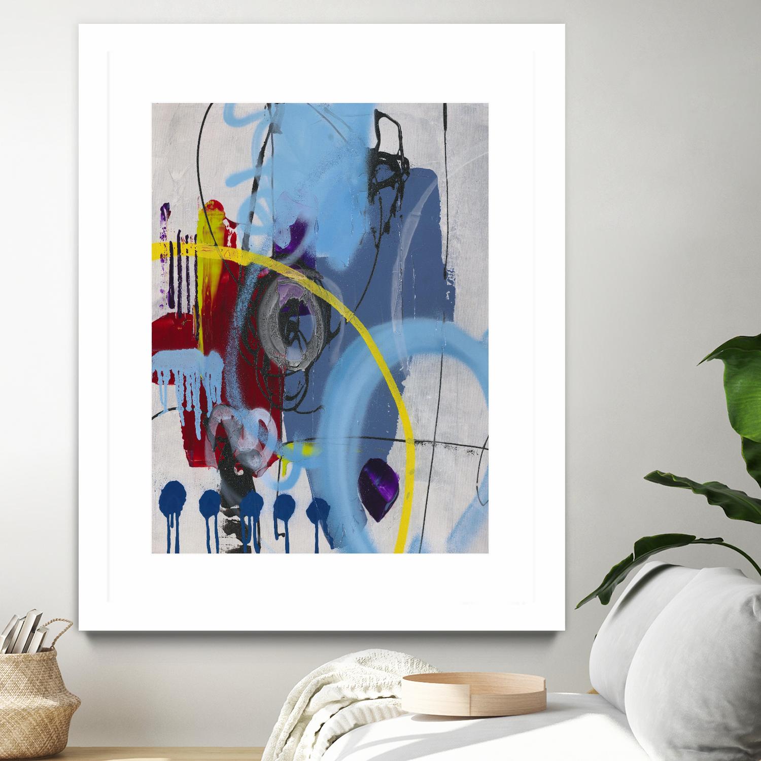 Live for the Applause I by Daleno Art on GIANT ART - red abstract