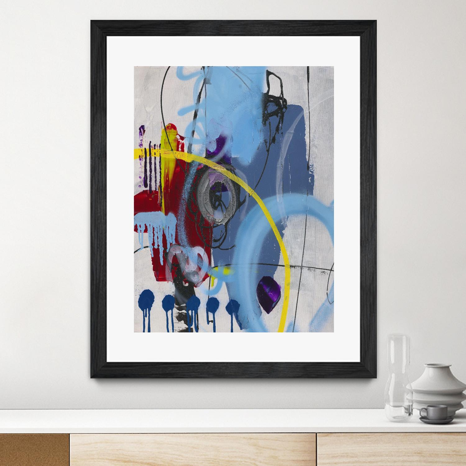 Live for the Applause I by Daleno Art on GIANT ART - red abstract