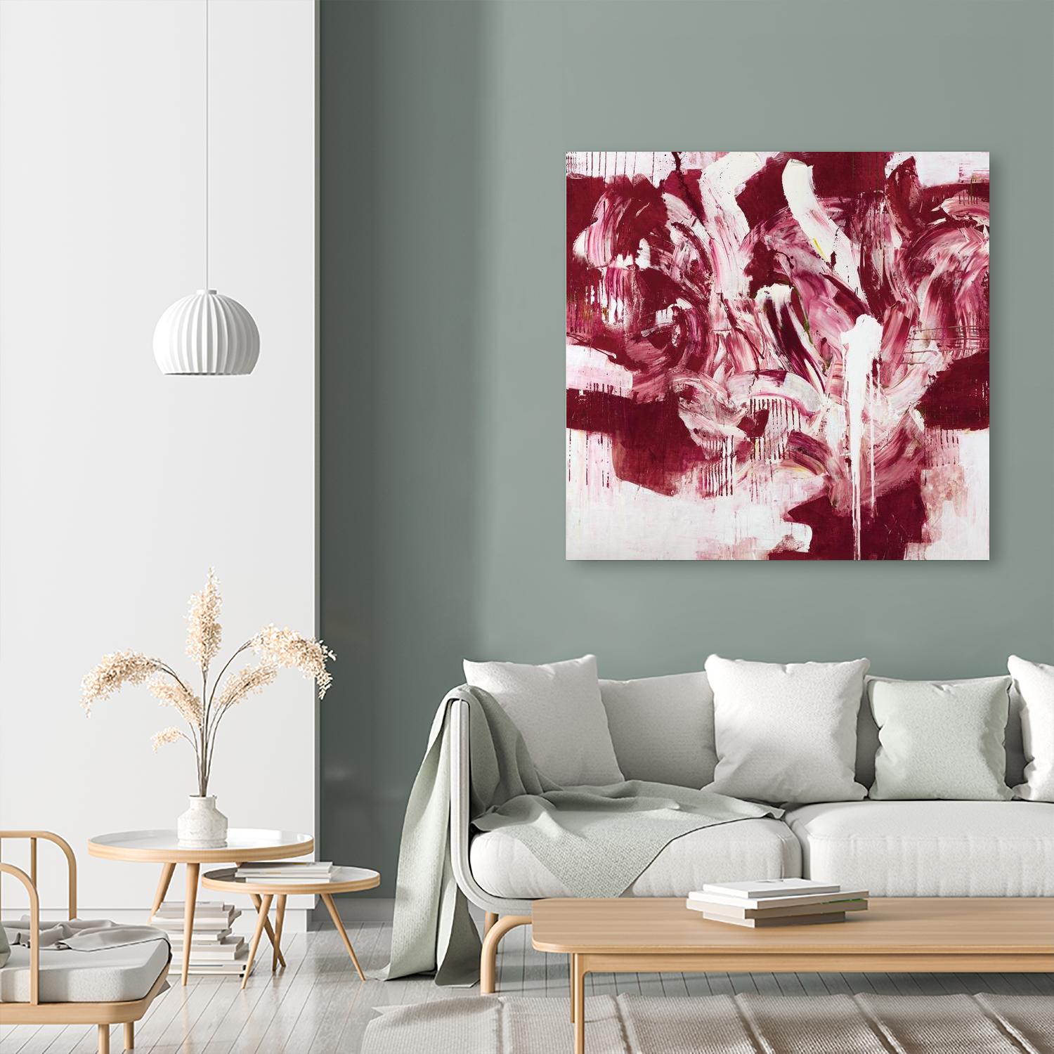 Shirley Shake by Daleno Art on GIANT ART - red abstract abstrait