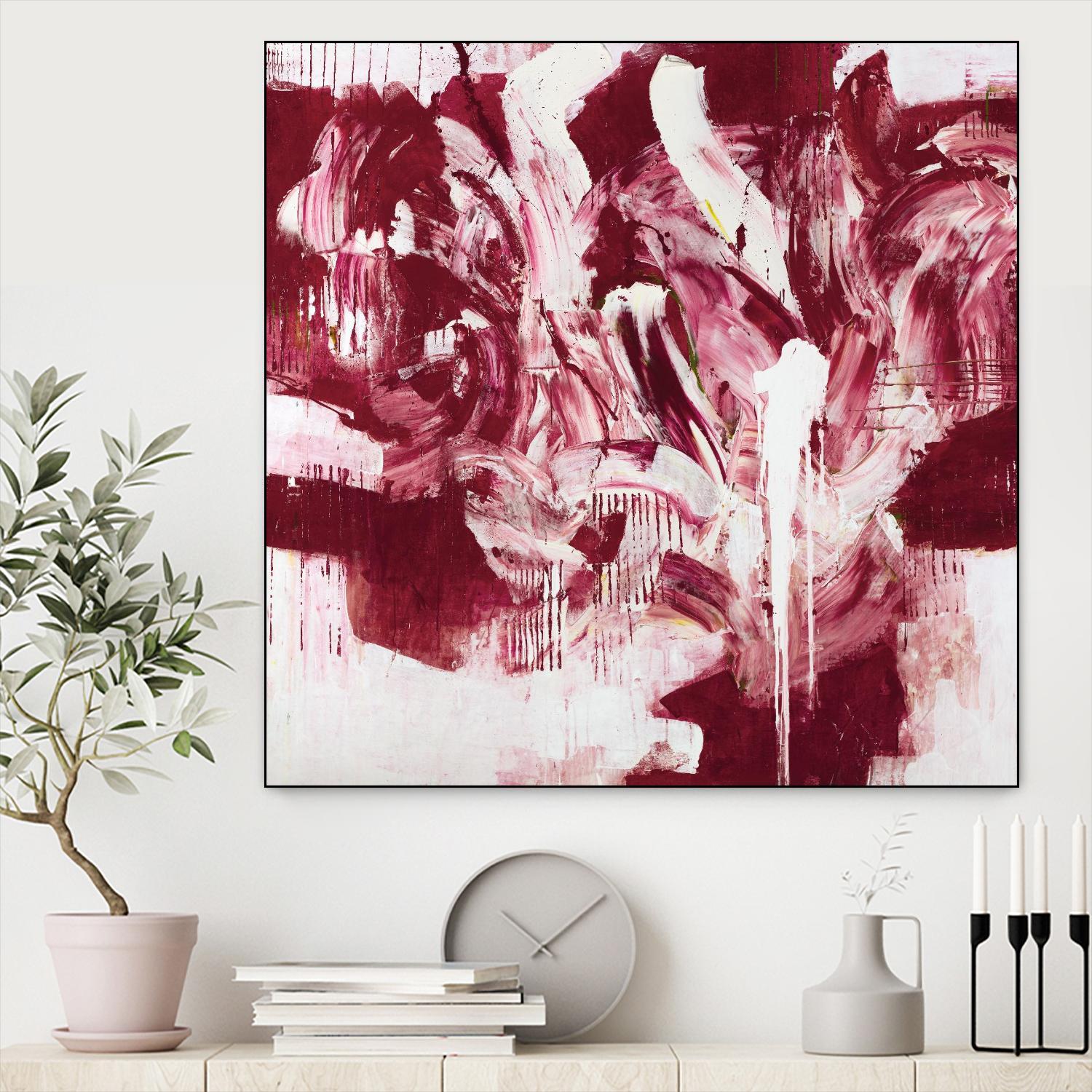 Shirley Shake by Daleno Art on GIANT ART - red abstract abstrait
