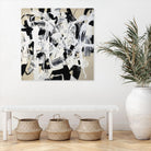 Talking out of Both Sides by Daleno Art on GIANT ART - beige abstract abstrait