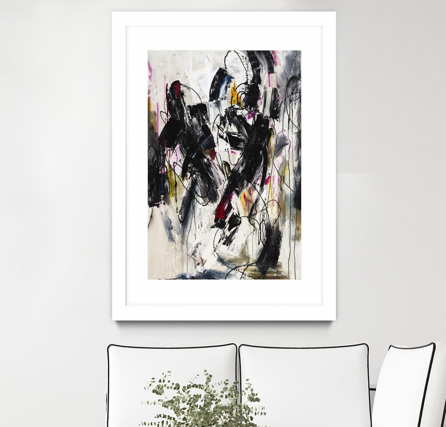Cliff Divers by Daleno Art on GIANT ART - red abstract abstrait