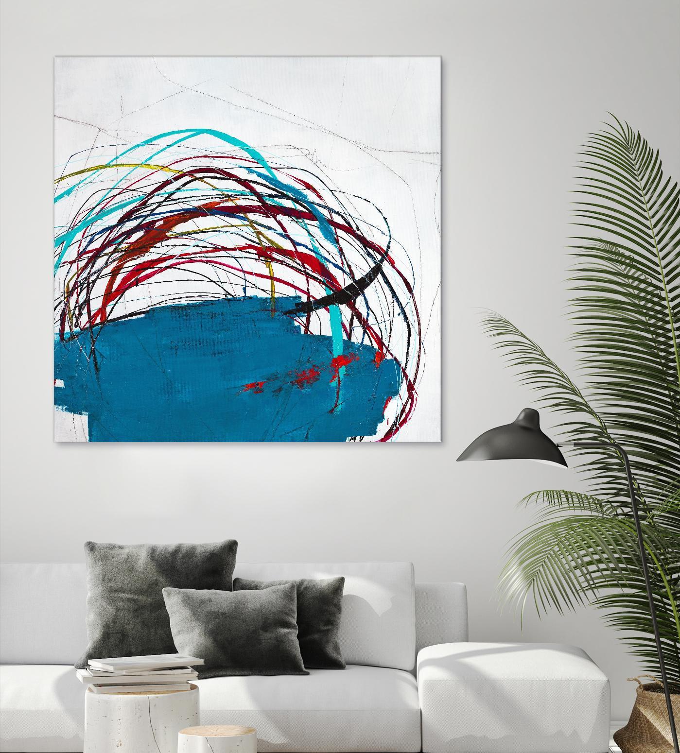 Thimble and Twine by Daleno Art on GIANT ART - red abstract abstrait