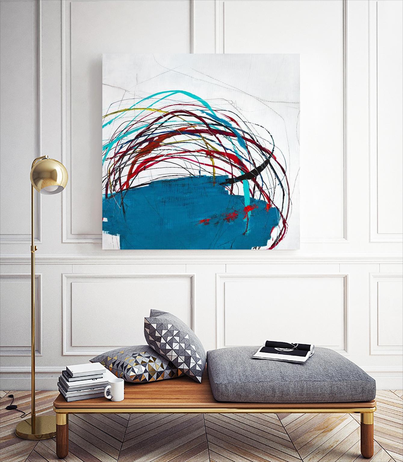 Thimble and Twine by Daleno Art on GIANT ART - red abstract abstrait