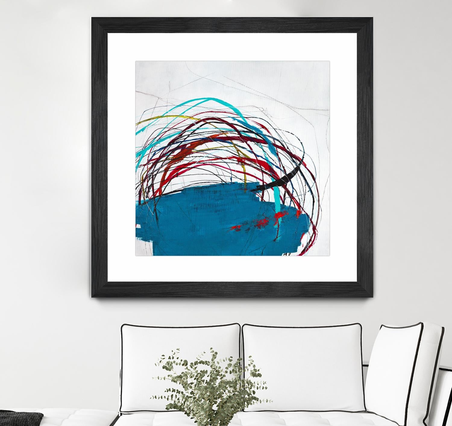 Thimble and Twine by Daleno Art on GIANT ART - red abstract abstrait