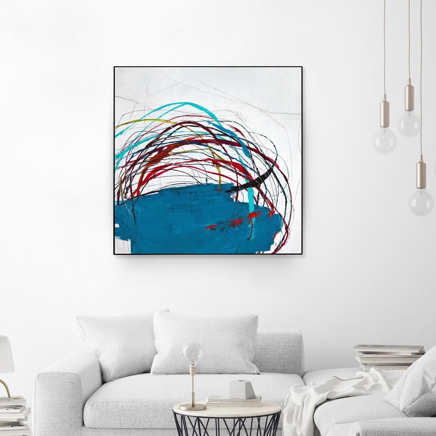 Thimble and Twine by Daleno Art on GIANT ART - red abstract abstrait