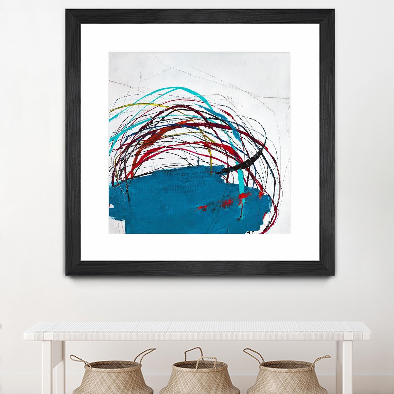 Thimble and Twine by Daleno Art on GIANT ART - red abstract abstrait