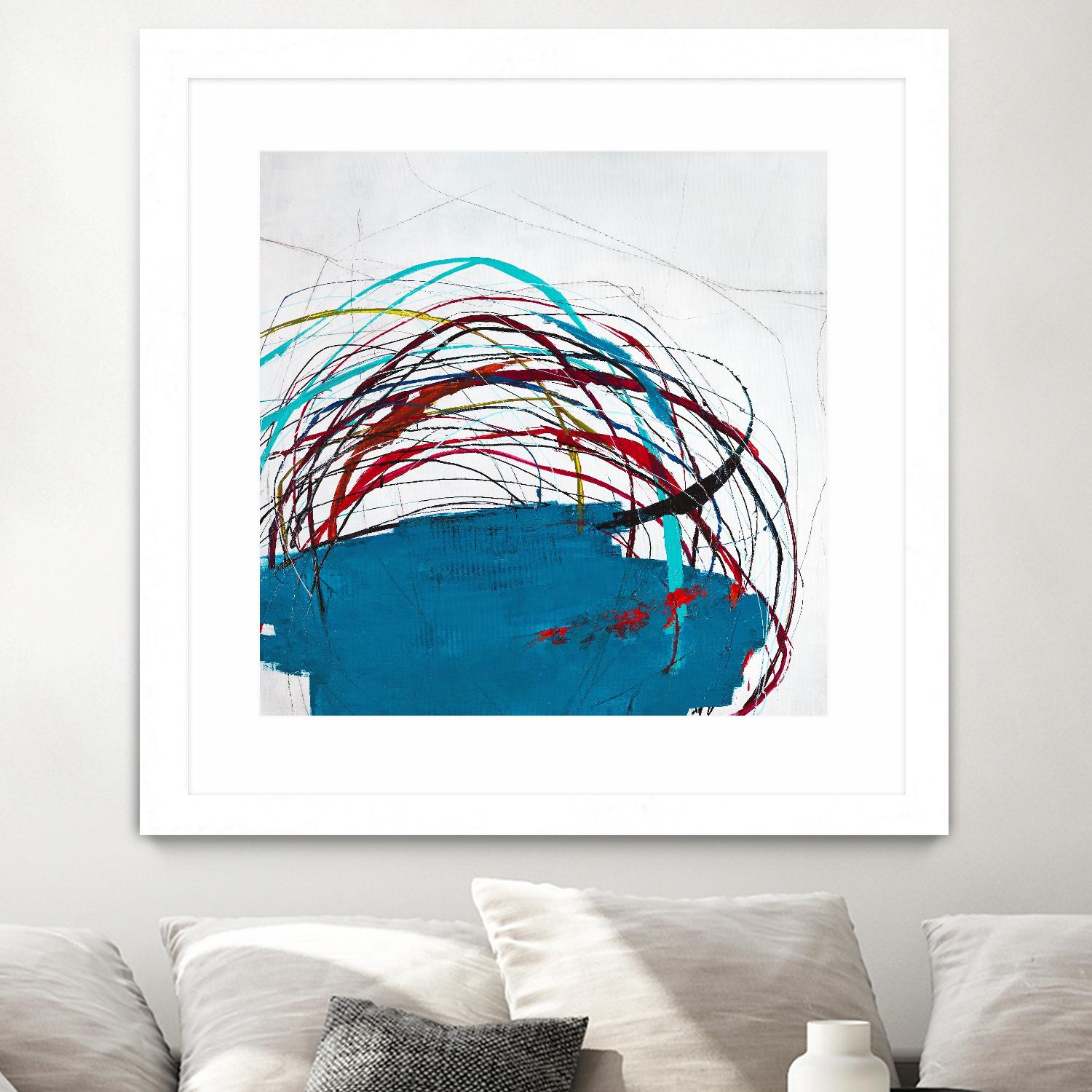 Thimble and Twine by Daleno Art on GIANT ART - red abstract abstrait