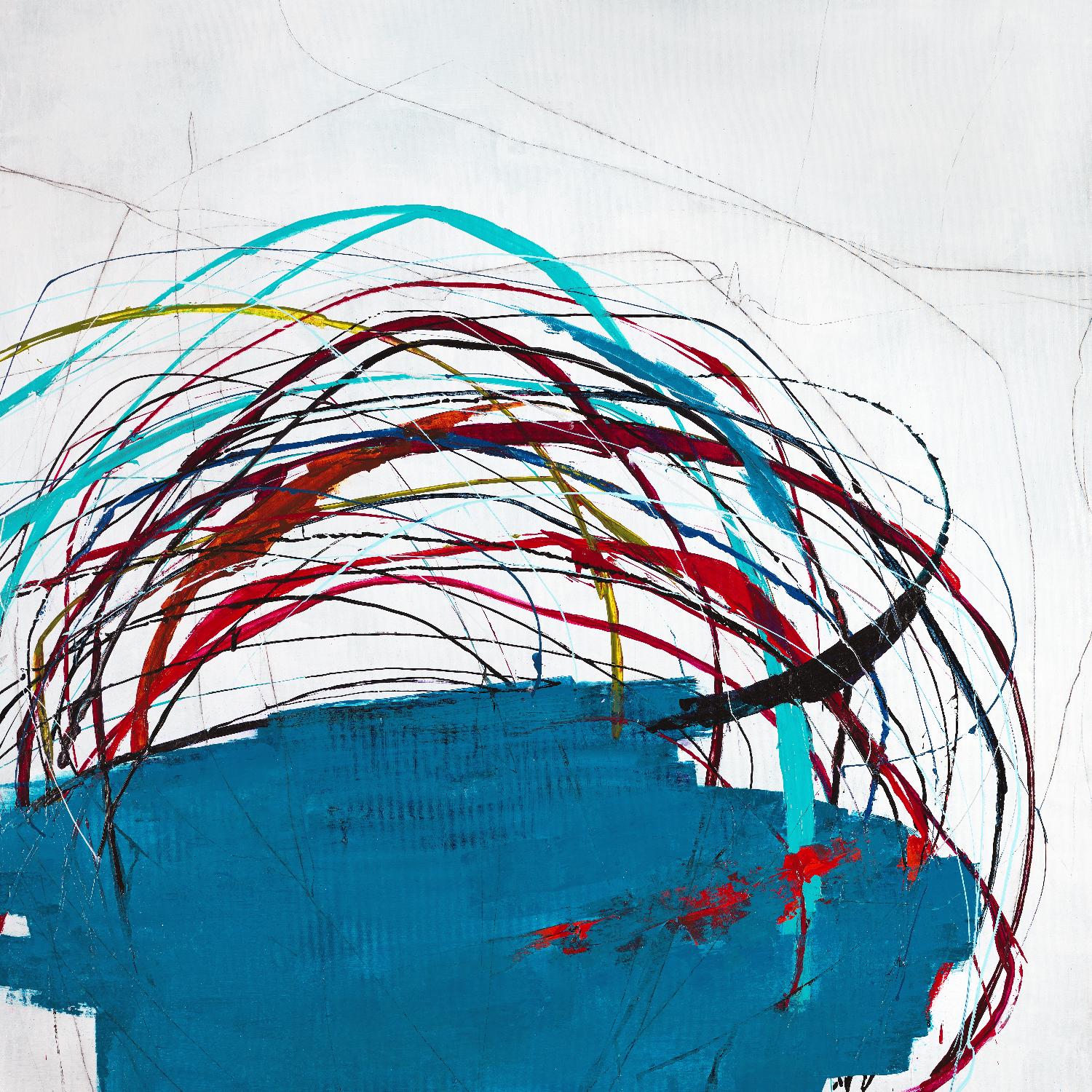 Thimble and Twine by Daleno Art on GIANT ART - red abstract abstrait