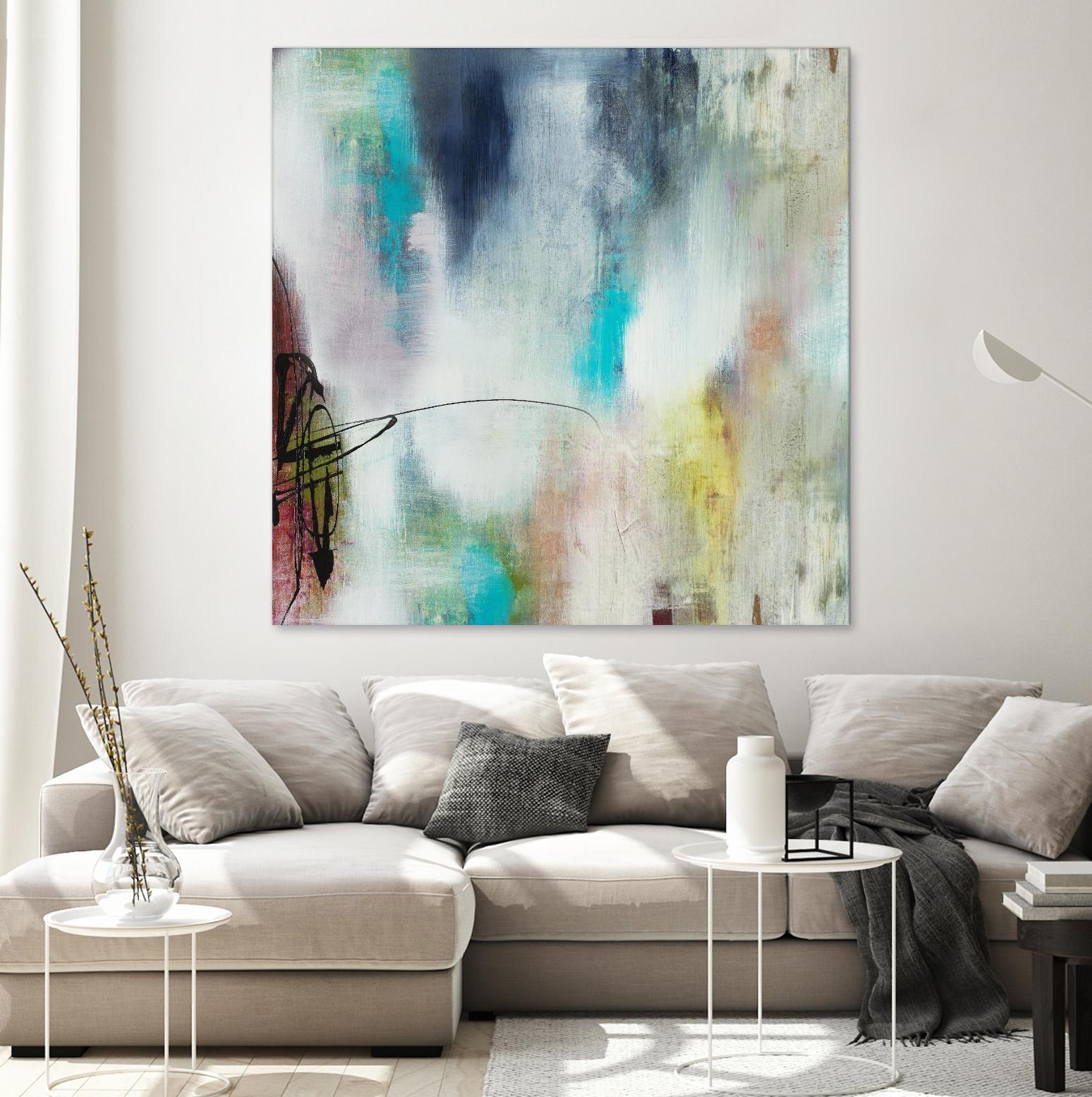 Disruptive Connection II by Daleno Art on GIANT ART - pink abstract abstrait