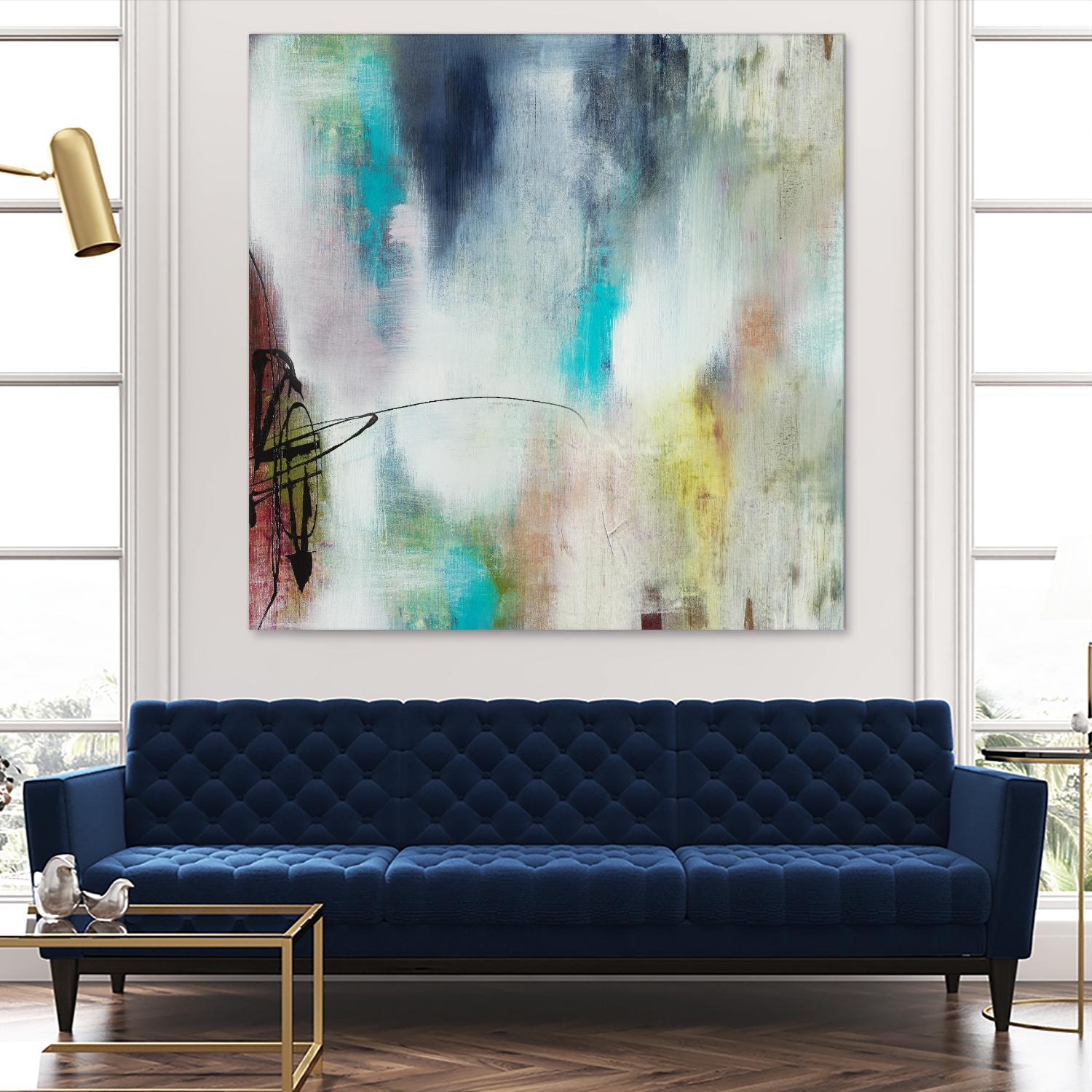 Disruptive Connection II by Daleno Art on GIANT ART - pink abstract abstrait