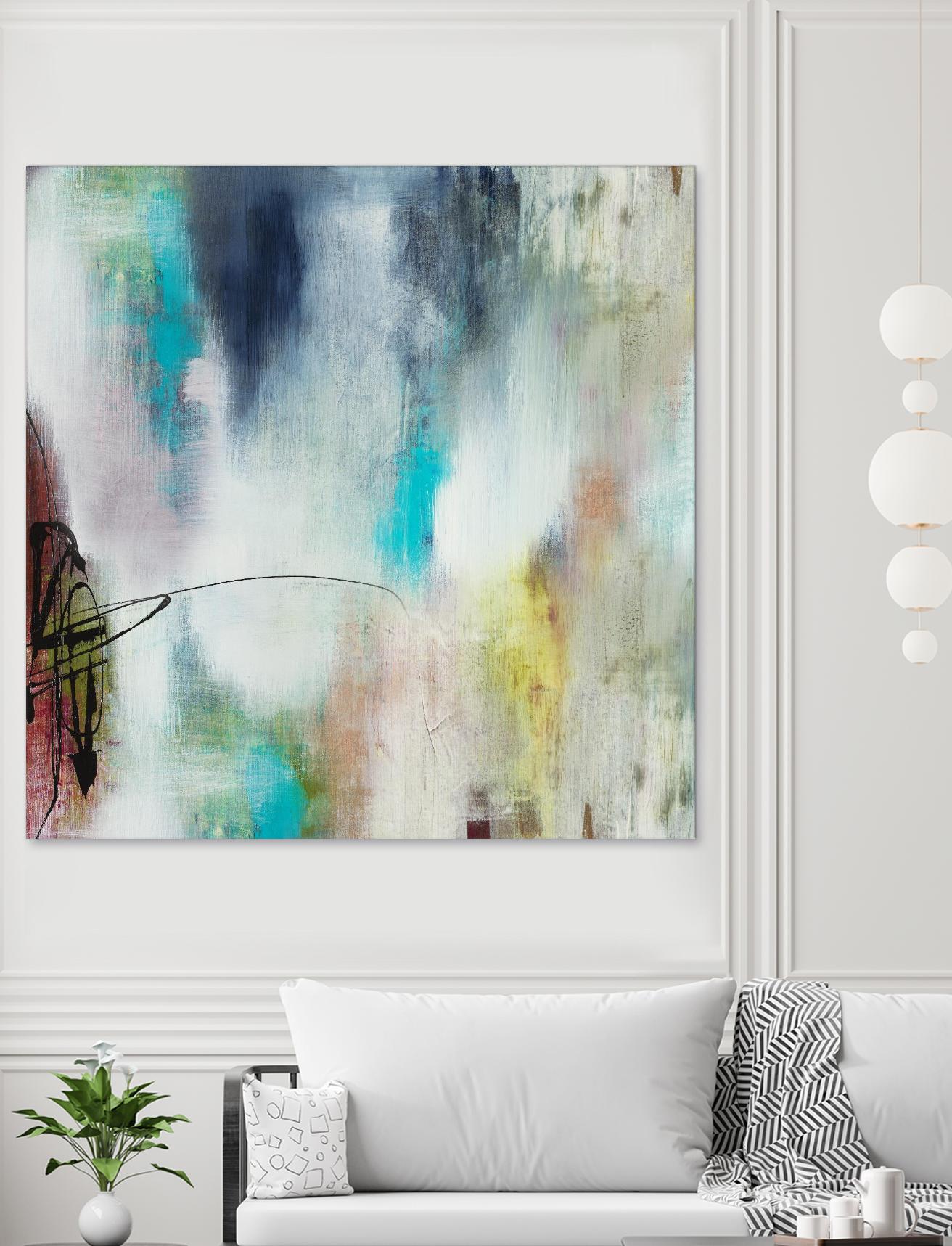 Disruptive Connection II by Daleno Art on GIANT ART - pink abstract abstrait