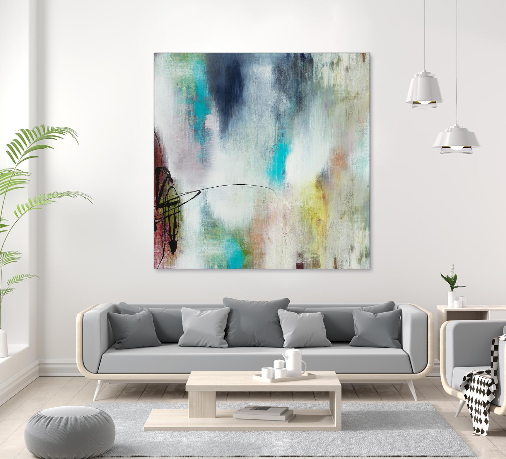 Disruptive Connection II by Daleno Art on GIANT ART - pink abstract abstrait