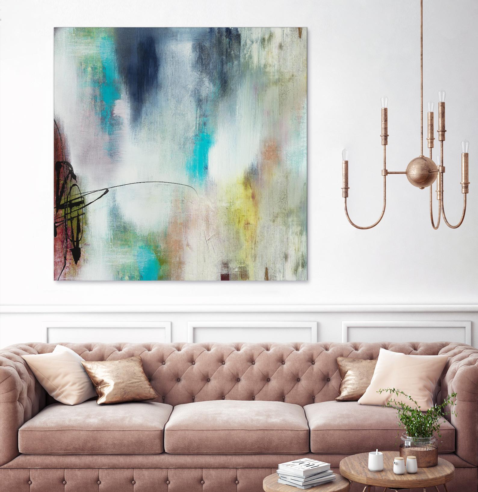 Disruptive Connection II by Daleno Art on GIANT ART - pink abstract abstrait