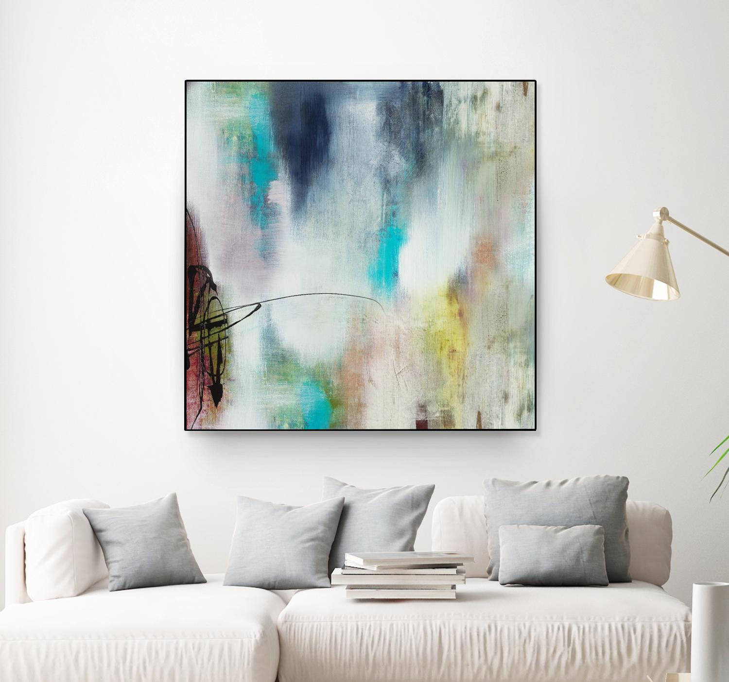 Disruptive Connection II by Daleno Art on GIANT ART - pink abstract abstrait