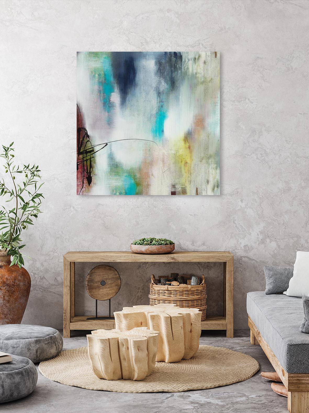 Disruptive Connection II by Daleno Art on GIANT ART - pink abstract abstrait