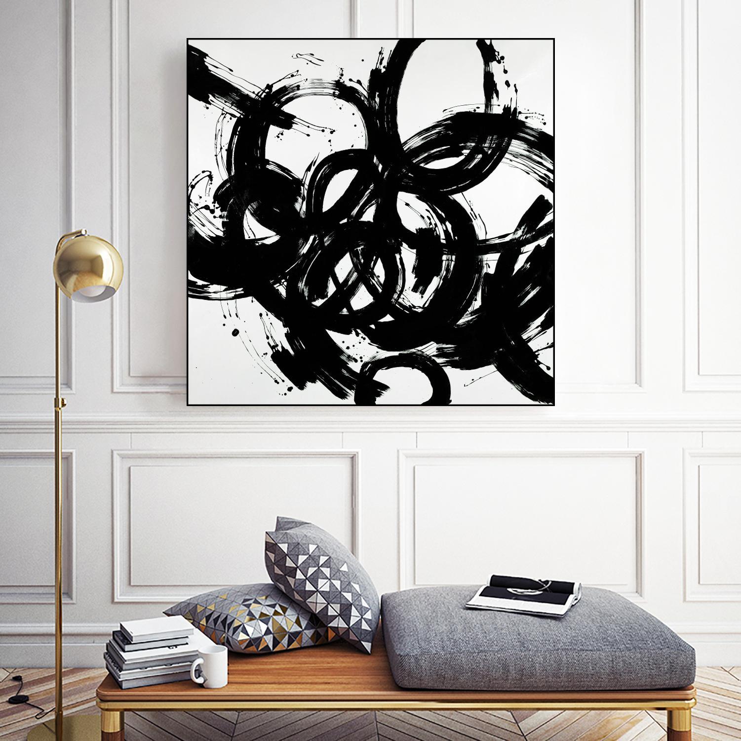 Complex Turns by Daleno Art on GIANT ART - white black&white abstract