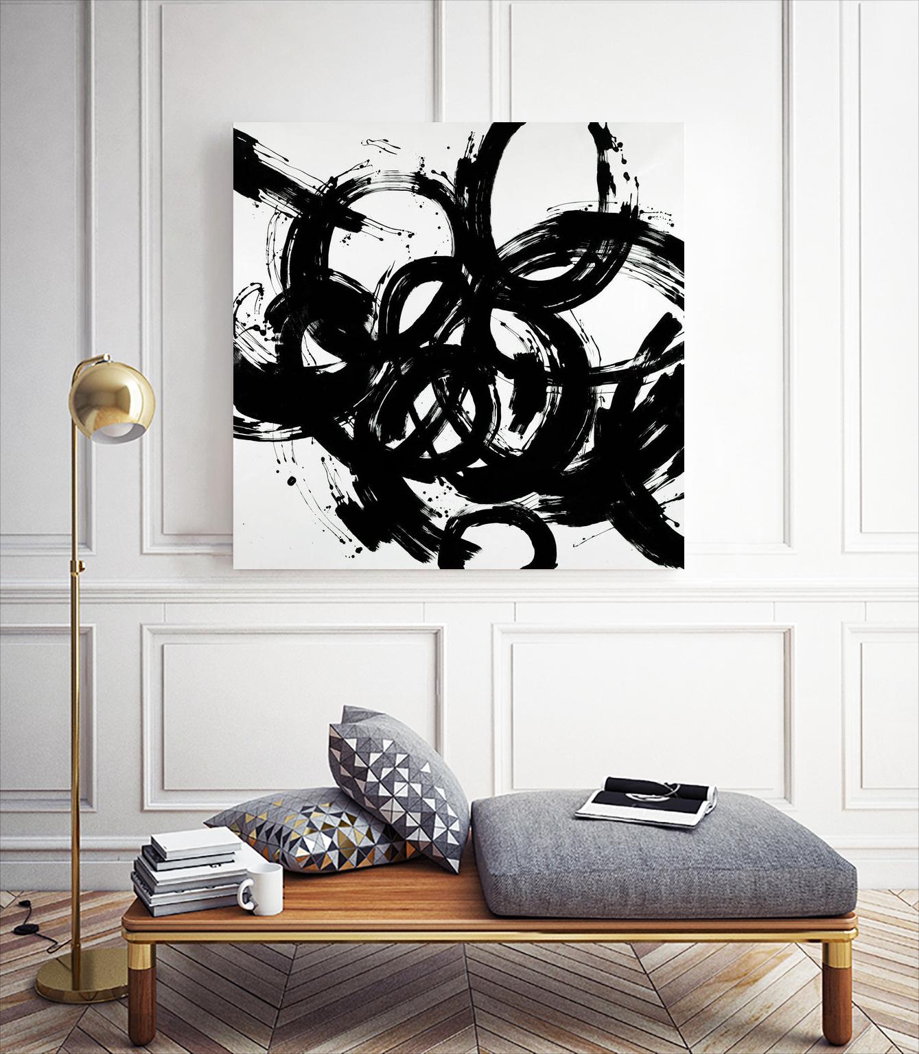 Complex Turns by Daleno Art on GIANT ART - white black&white abstract