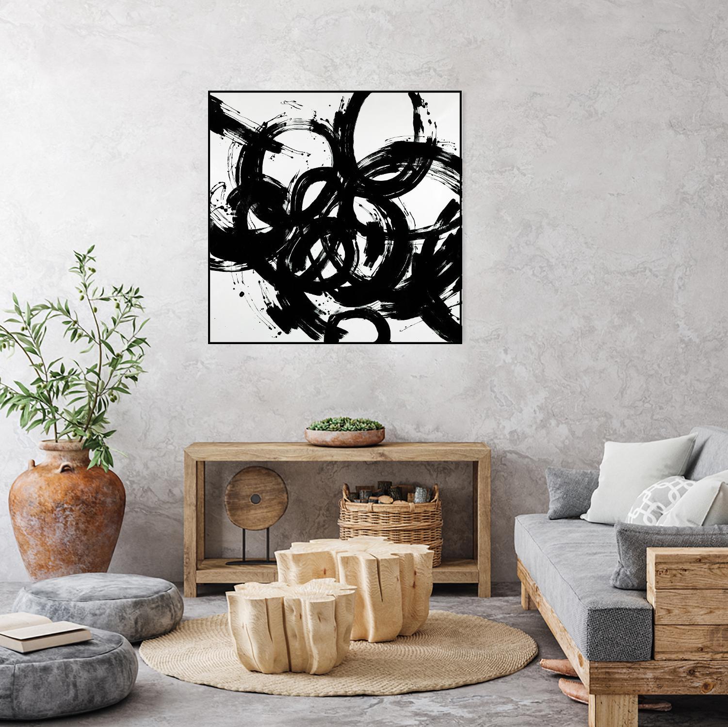 Complex Turns by Daleno Art on GIANT ART - white black&white abstract