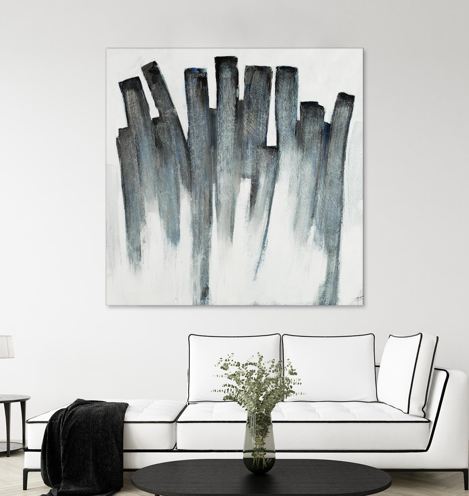 Graphite Spirits by Daleno Art on GIANT ART - blue abstract abstrait