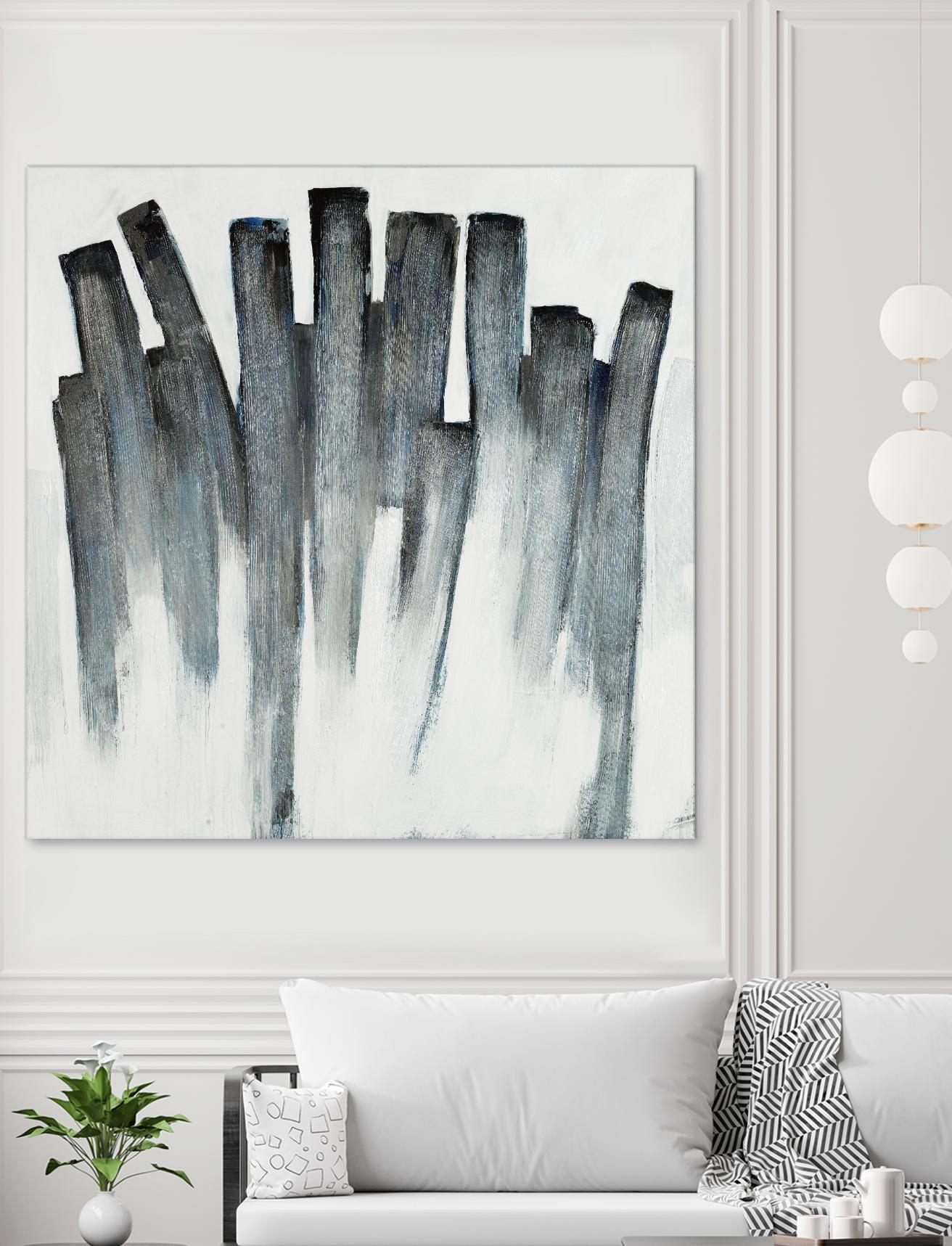 Graphite Spirits by Daleno Art on GIANT ART - blue abstract abstrait