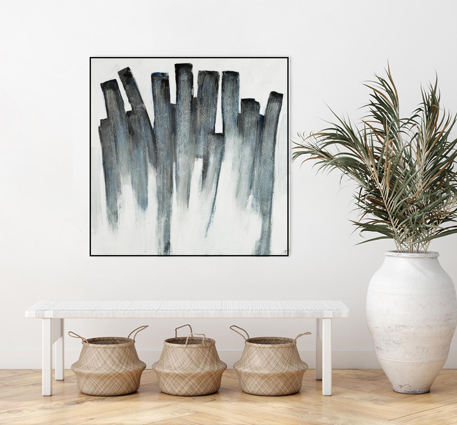 Graphite Spirits by Daleno Art on GIANT ART - blue abstract abstrait
