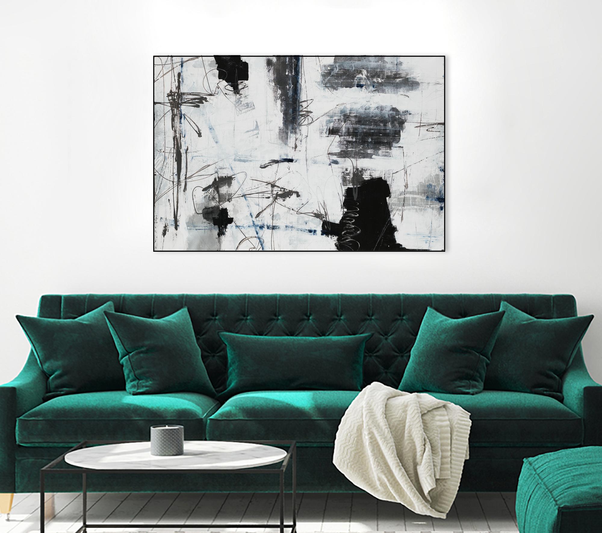 Light Traffic by Daleno Art on GIANT ART - white abstract