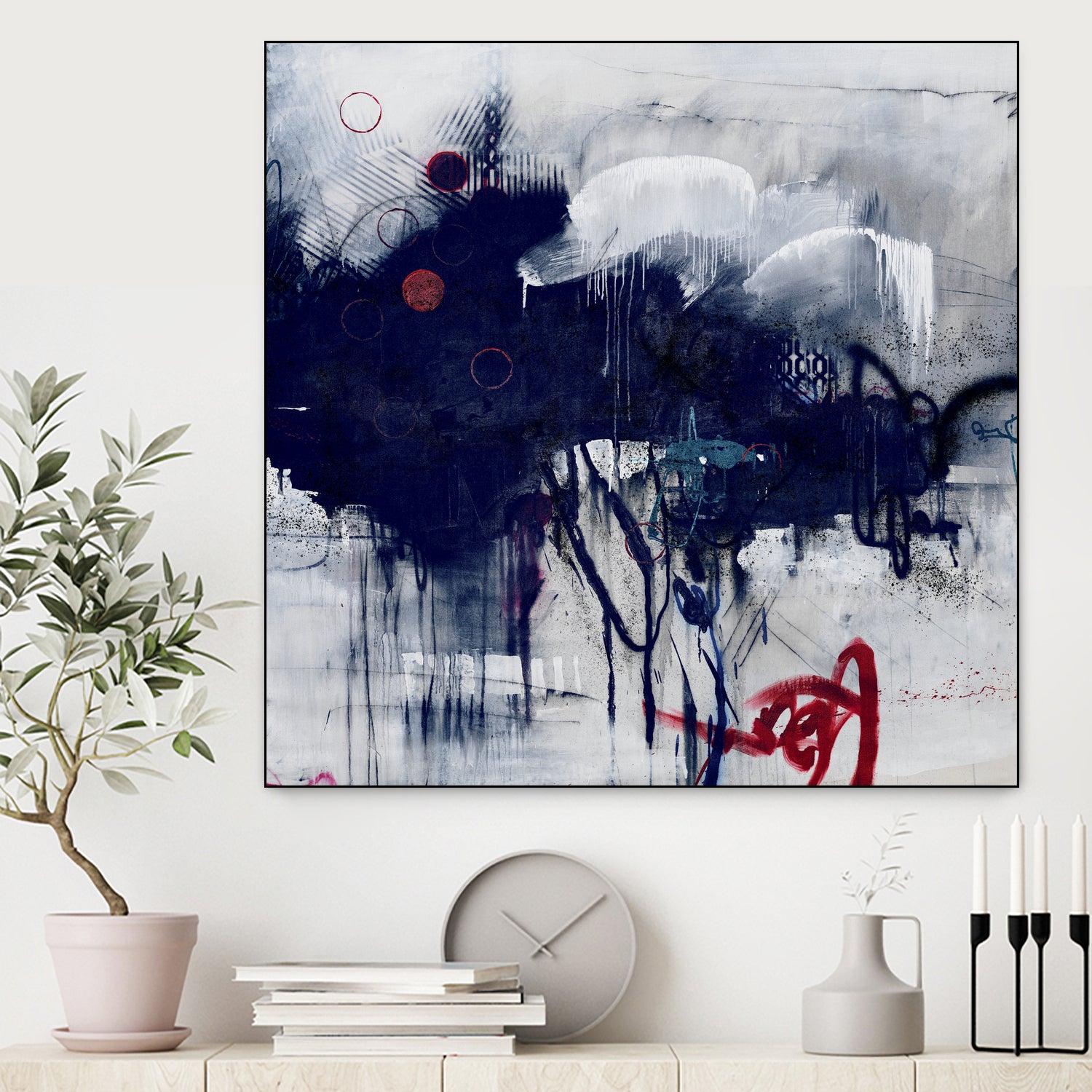 Heavy Clouds by Daleno Art on GIANT ART - black abstract