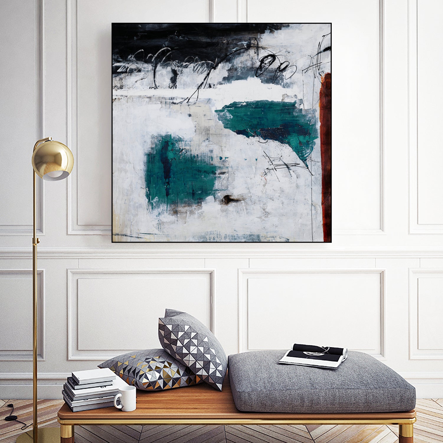 Hasty Choice by Daleno Art on GIANT ART - blue abstract