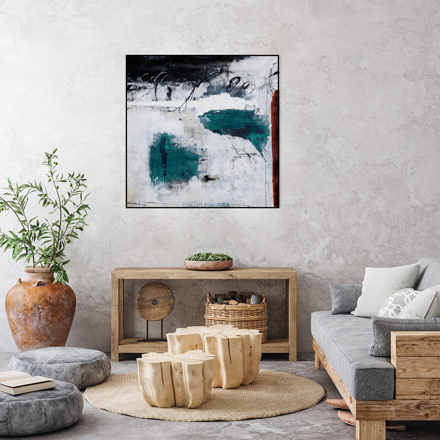 Hasty Choice by Daleno Art on GIANT ART - blue abstract