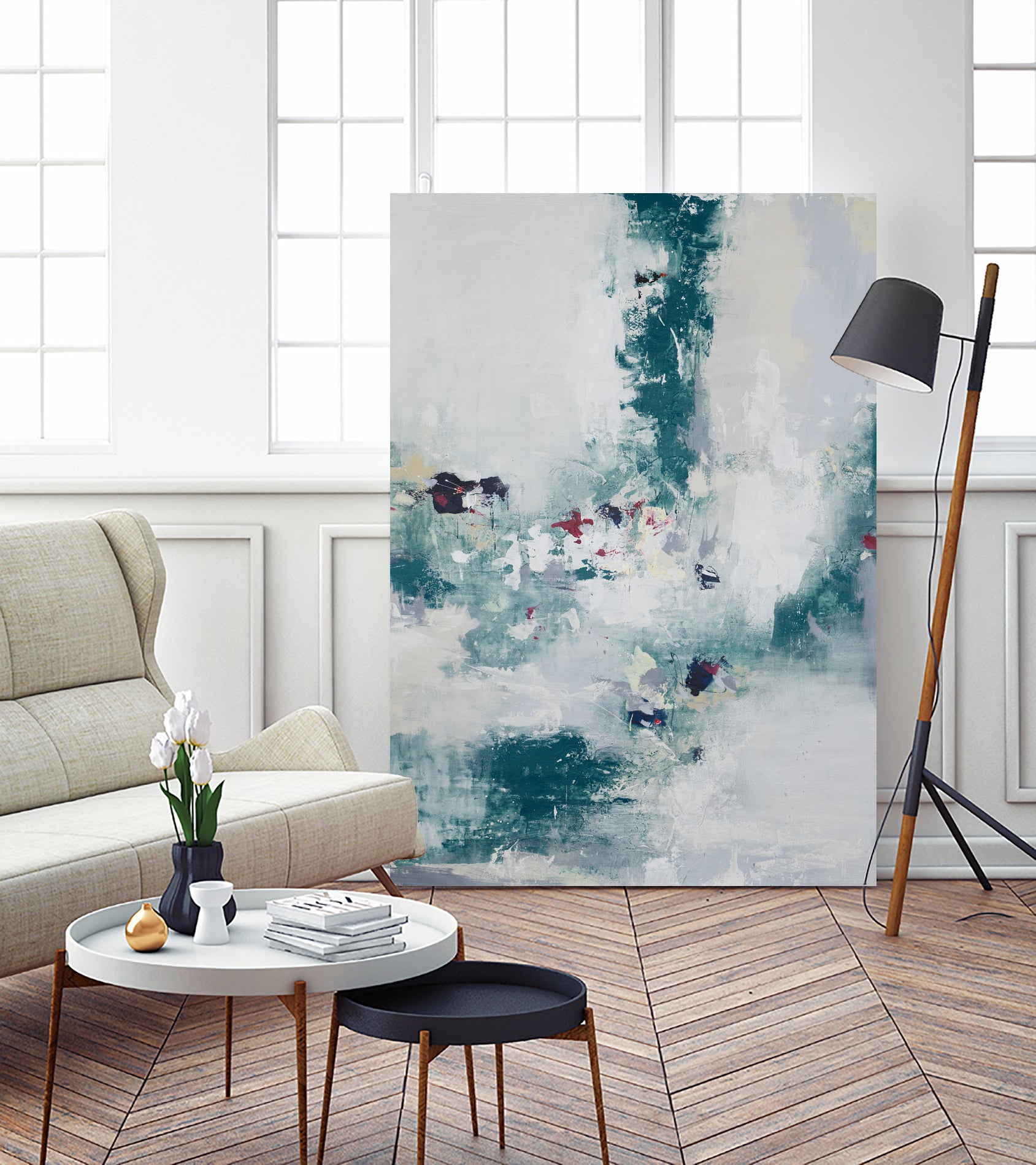 Awakened By A Dream I by Daleno Art on GIANT ART - blue abstract