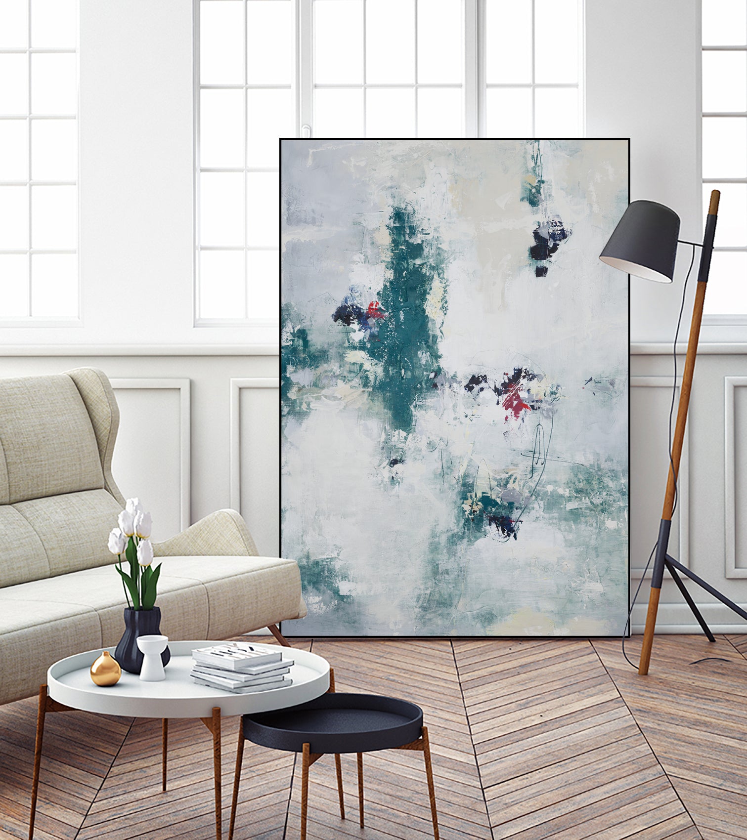 Awakened By A Dream II by Daleno Art on GIANT ART - blue abstract