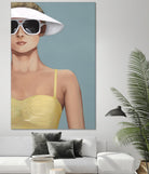 Glamour Rays by Daleno Art on GIANT ART - beige abstract figure