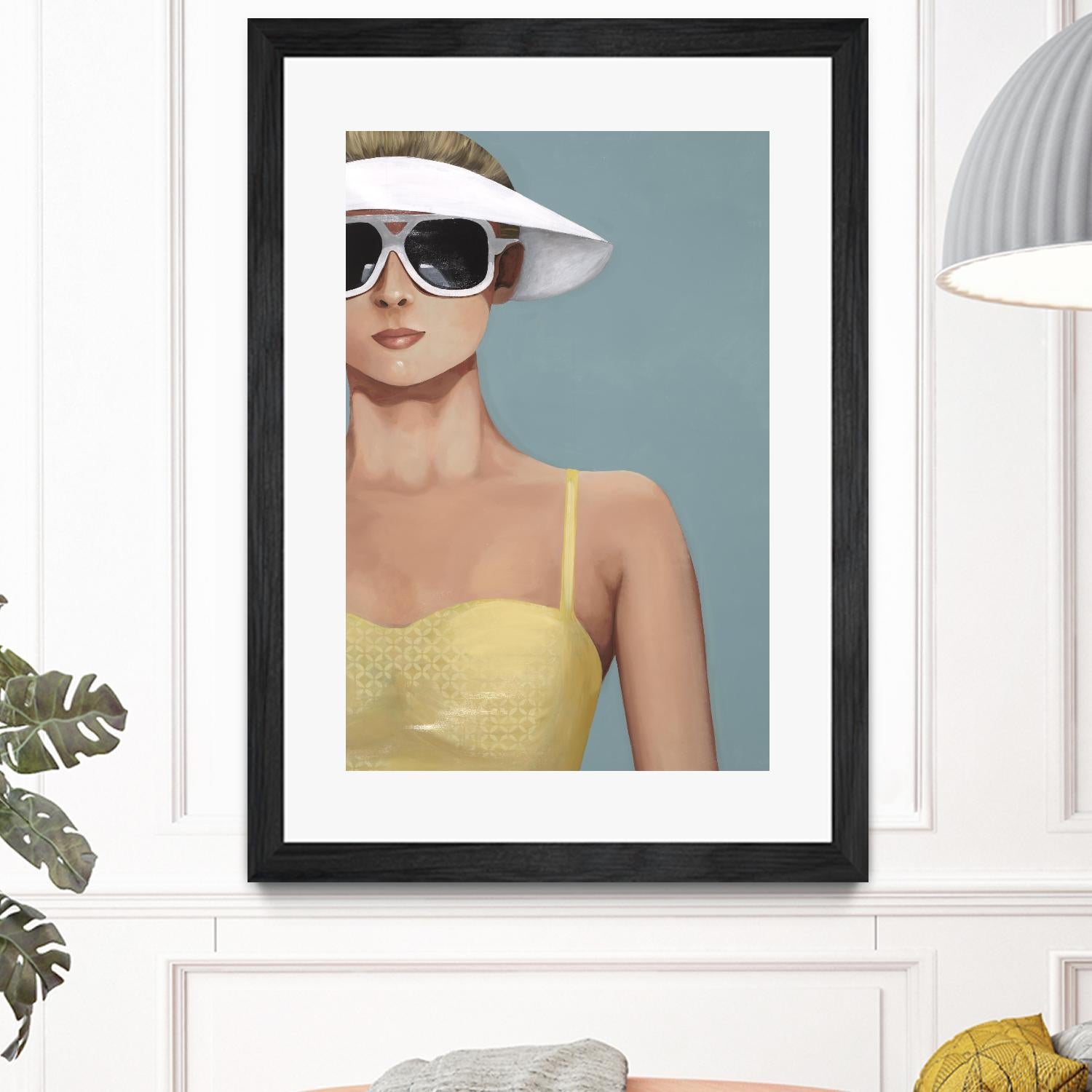 Glamour Rays by Daleno Art on GIANT ART - beige figurative figure